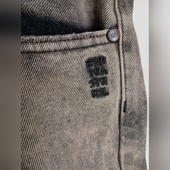 NWT One Teaspoon Truckers Mid Waist Straight Leg Denim Jeans in Rust  32 $165 - Picture 15 of 16